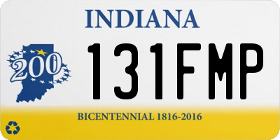 IN license plate 131FMP