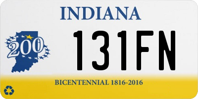 IN license plate 131FN