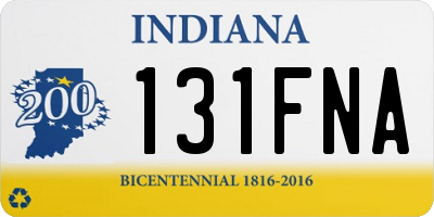 IN license plate 131FNA