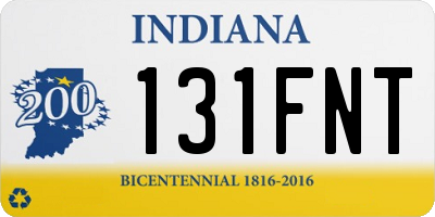 IN license plate 131FNT