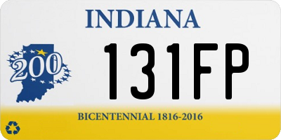 IN license plate 131FP