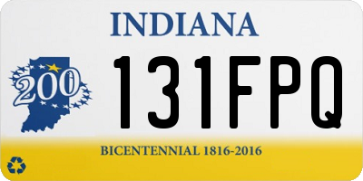 IN license plate 131FPQ