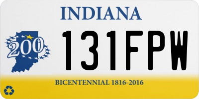 IN license plate 131FPW