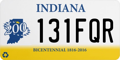 IN license plate 131FQR
