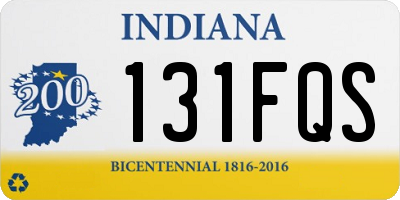 IN license plate 131FQS