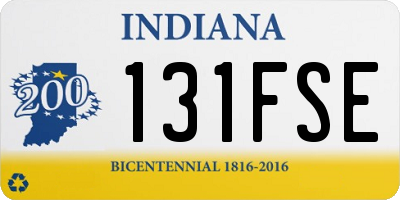 IN license plate 131FSE