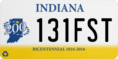 IN license plate 131FST