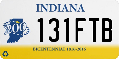 IN license plate 131FTB