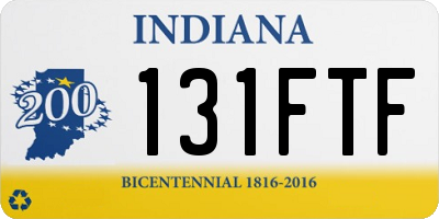 IN license plate 131FTF