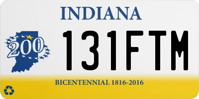 IN license plate 131FTM