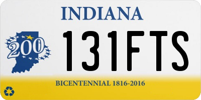 IN license plate 131FTS