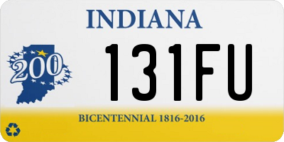 IN license plate 131FU