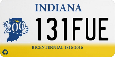 IN license plate 131FUE