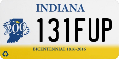 IN license plate 131FUP