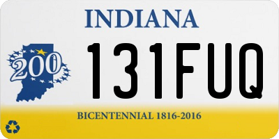 IN license plate 131FUQ