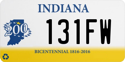 IN license plate 131FW