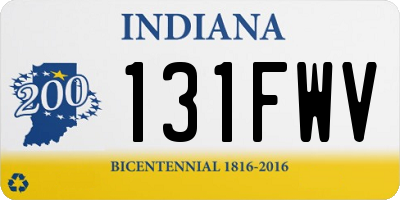 IN license plate 131FWV
