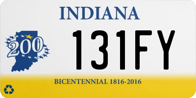 IN license plate 131FY
