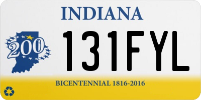 IN license plate 131FYL