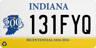 IN license plate 131FYQ