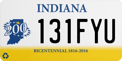 IN license plate 131FYU