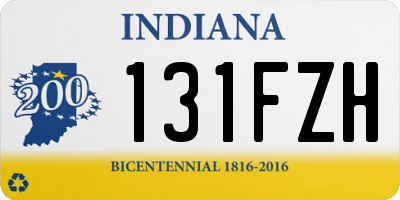 IN license plate 131FZH