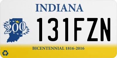 IN license plate 131FZN