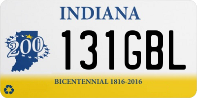 IN license plate 131GBL