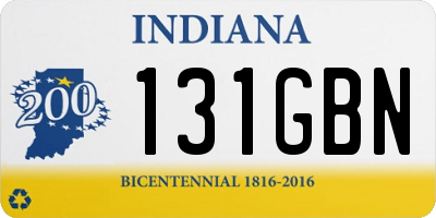 IN license plate 131GBN