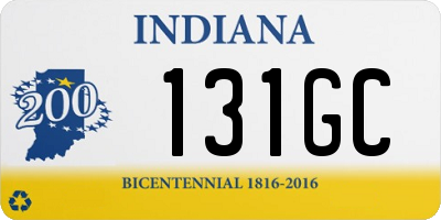 IN license plate 131GC