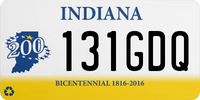 IN license plate 131GDQ