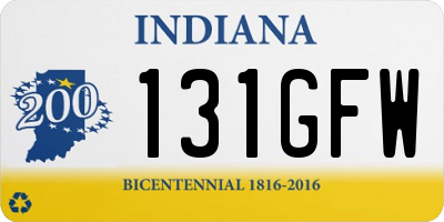 IN license plate 131GFW