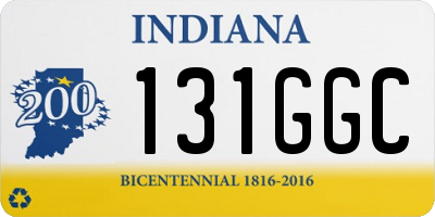IN license plate 131GGC