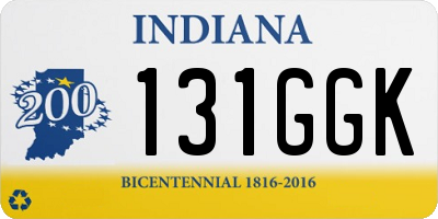 IN license plate 131GGK
