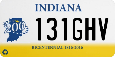 IN license plate 131GHV