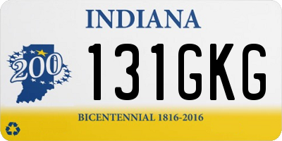 IN license plate 131GKG