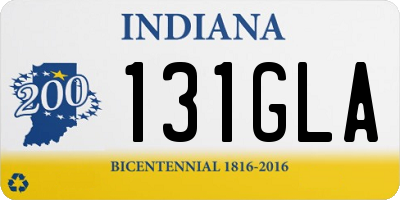 IN license plate 131GLA