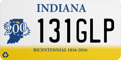 IN license plate 131GLP