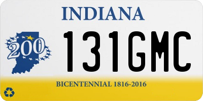 IN license plate 131GMC