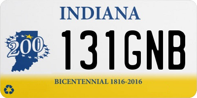 IN license plate 131GNB