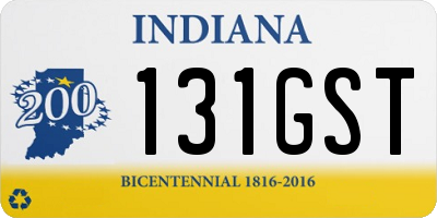 IN license plate 131GST