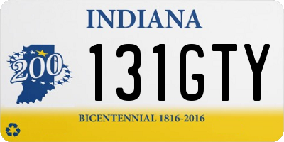 IN license plate 131GTY