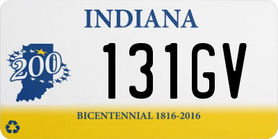 IN license plate 131GV