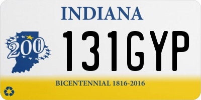 IN license plate 131GYP