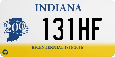 IN license plate 131HF