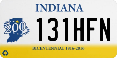IN license plate 131HFN