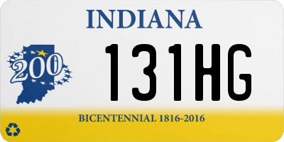 IN license plate 131HG