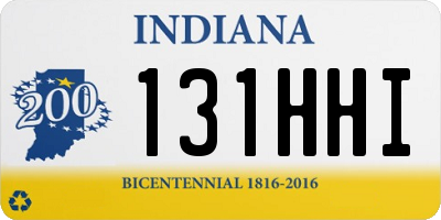 IN license plate 131HHI
