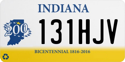IN license plate 131HJV