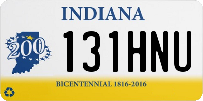 IN license plate 131HNU